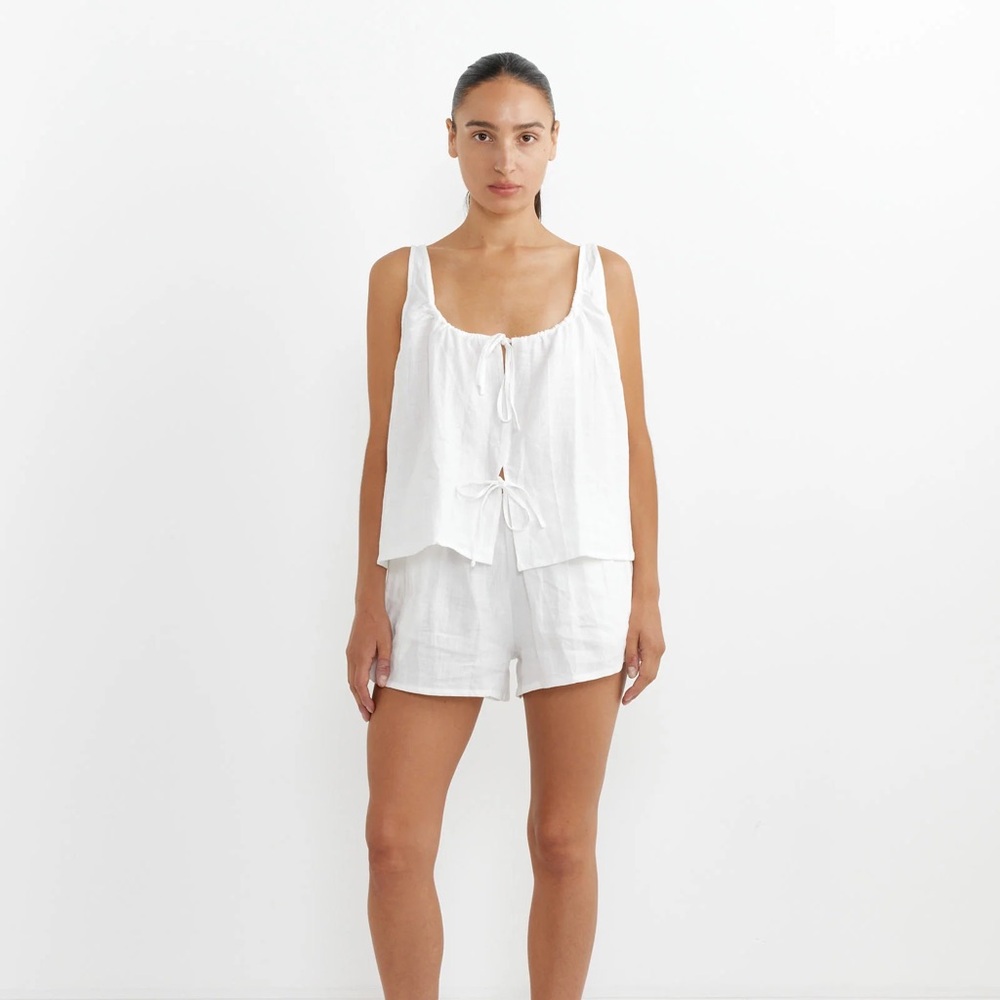 Deiji studios white linen set